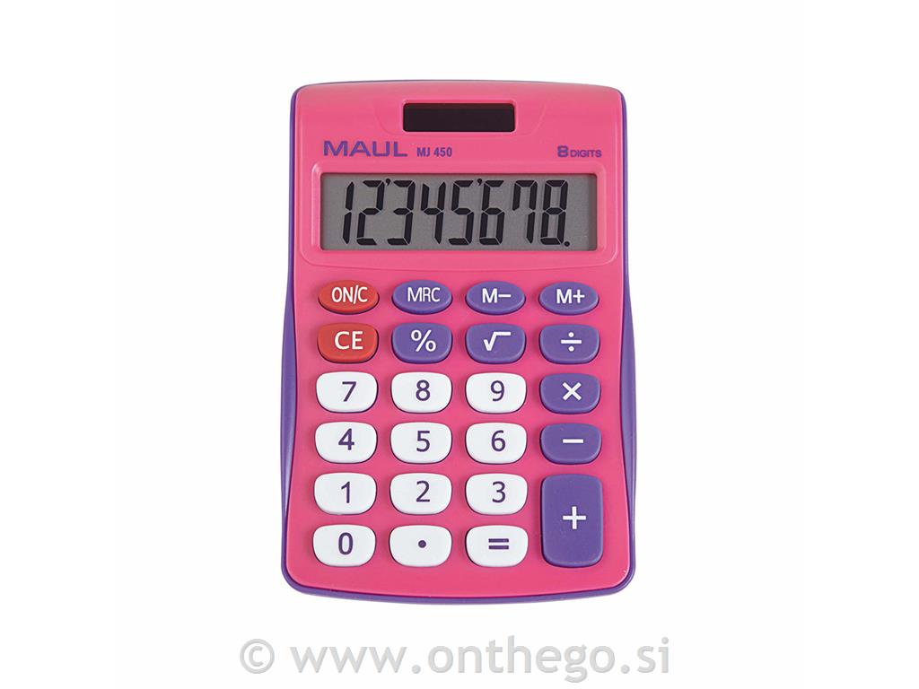 Namizni kalkulator MJ 450 Junior roza