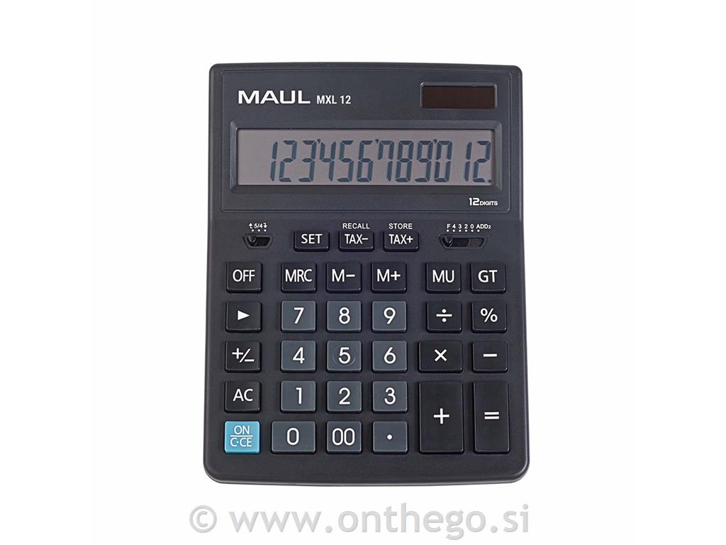 Namizni kalkulator MXL 12 rdeč