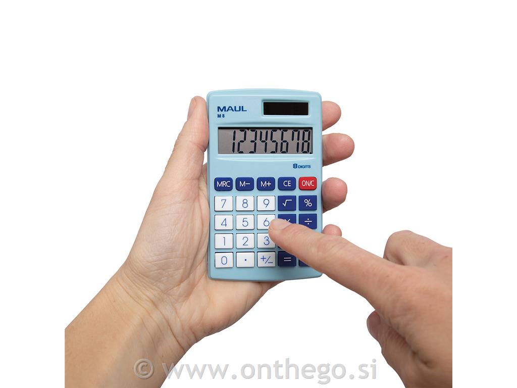 Žepni kalkulator M 8 moder