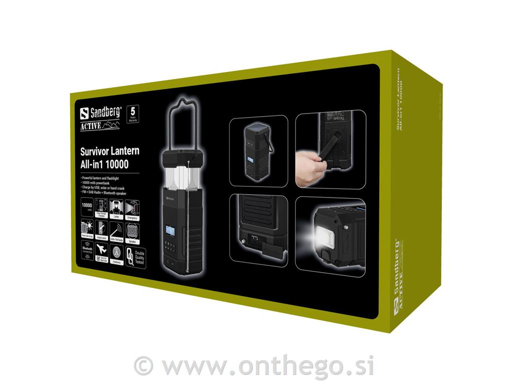 Sandberg Svetilka in baterija Powerbank